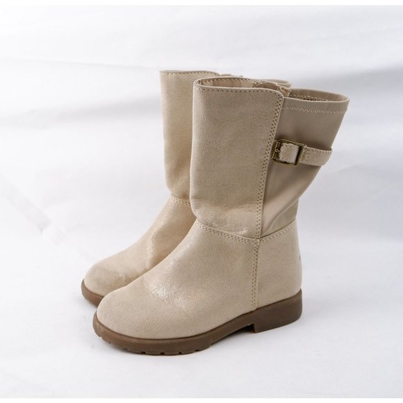 BEST GIRLS' STRIDE RITE WILLOW BOOTIE SHOE AND BOOT, GOLD LEATHER, 9 - Picture 6 of 10